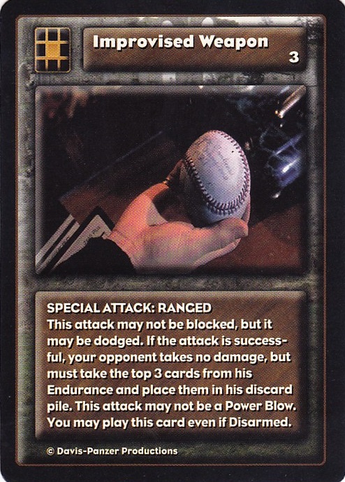 Improvised Weapon (Discard from Endurance)